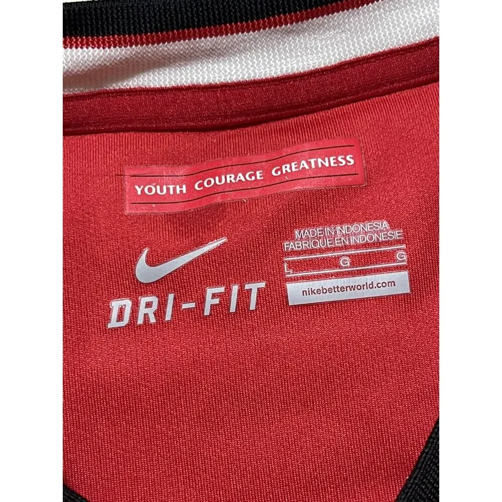 Nike Dri-Fit 2014 Manchester United Chevrolet Home Jersey Size LARGE